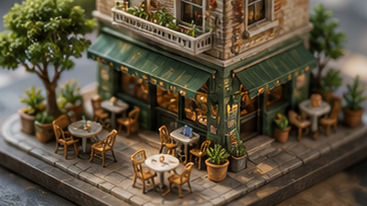 Handcrafted miniature diorama sample