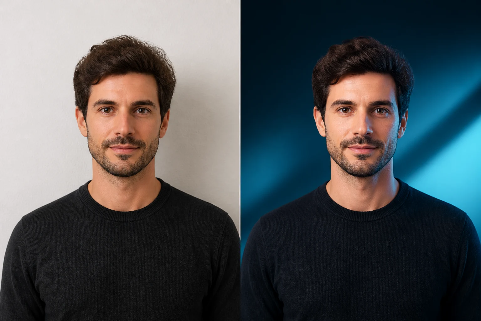 Before and after example for Creator channel cover