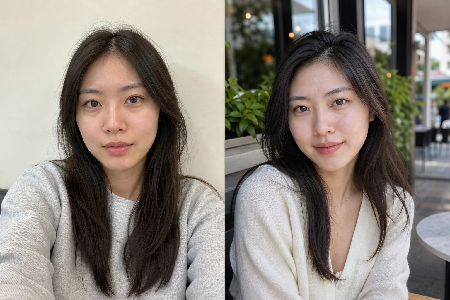 Before and after example for Natural daylight